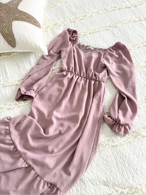 Mauve maxi dress